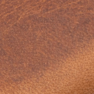 Halsfalten im Leder – brandy