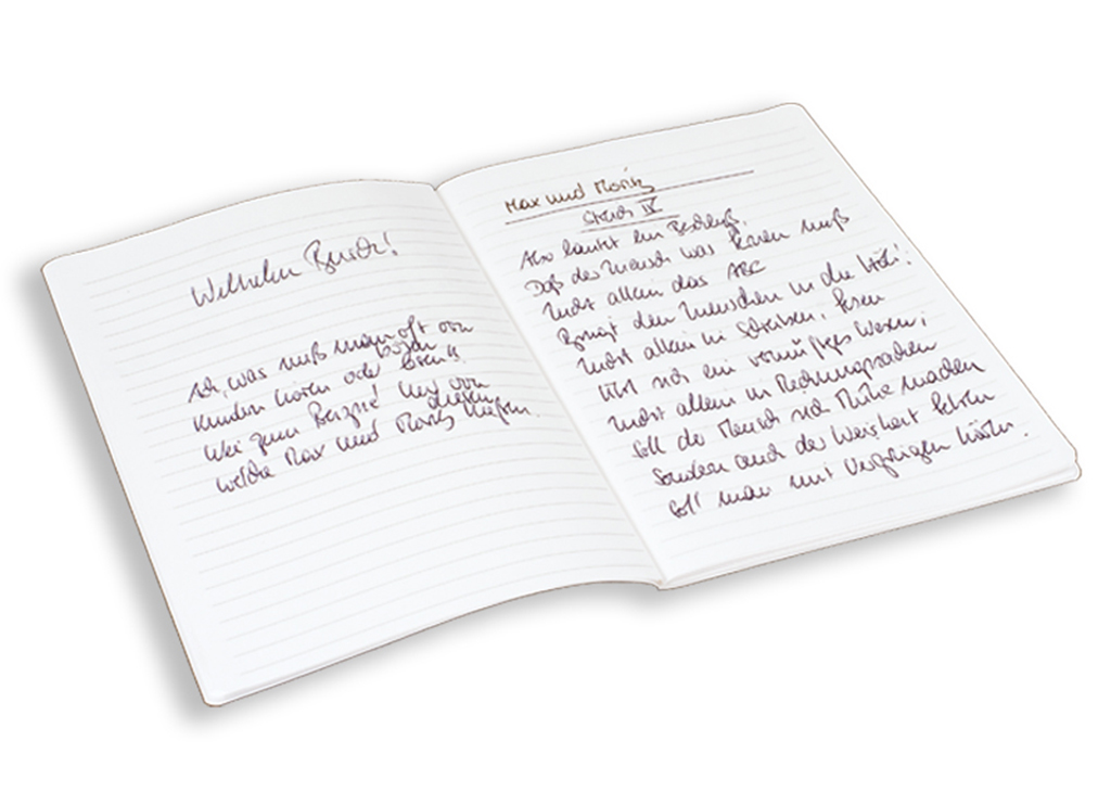 Notizbuch liniert als Ideenspeicher