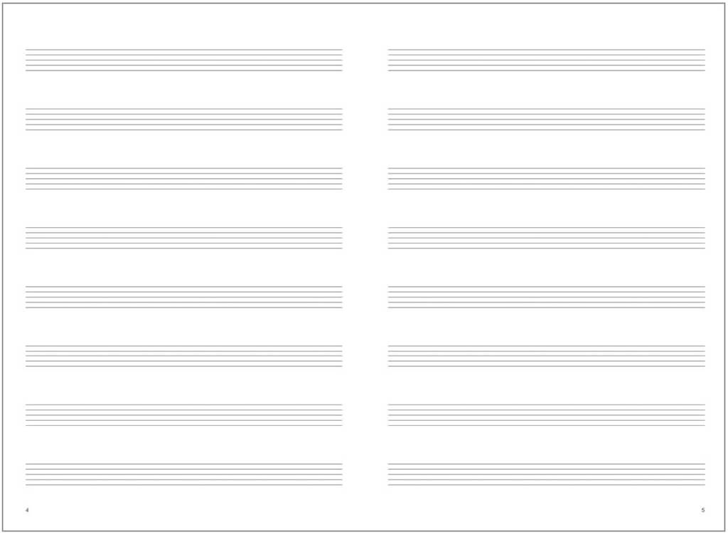 X17-Notenheft als Kompositionshilfe immer dabei