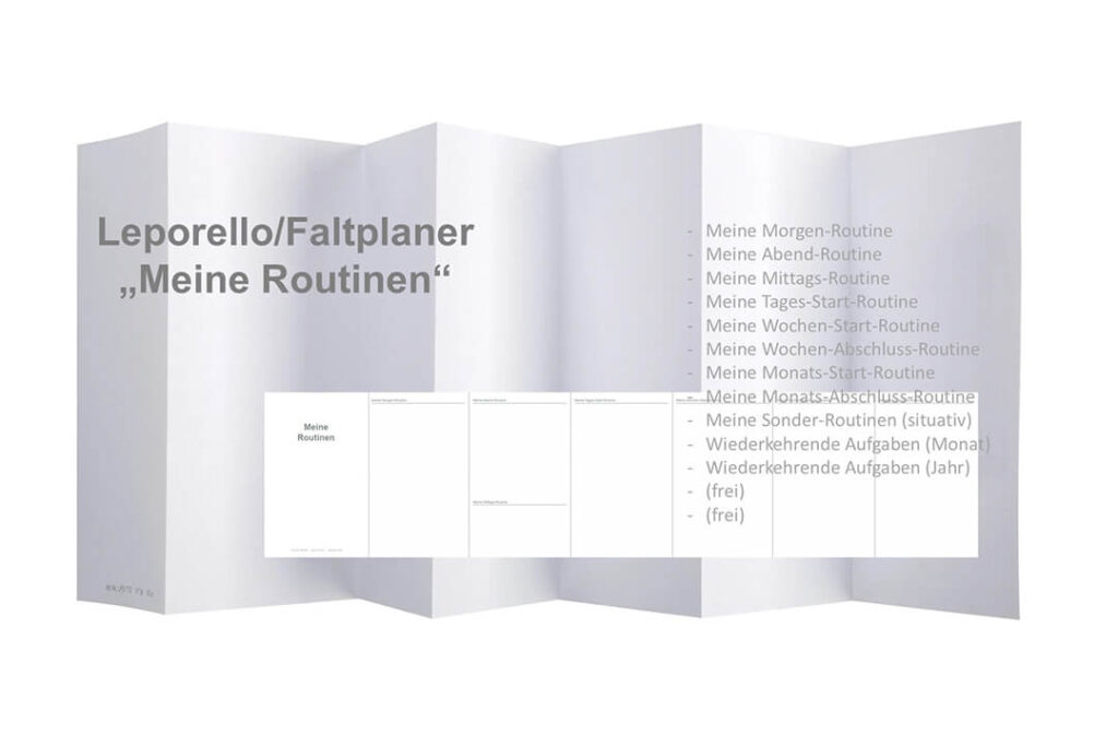 Meine Routinen-Leporello von X17