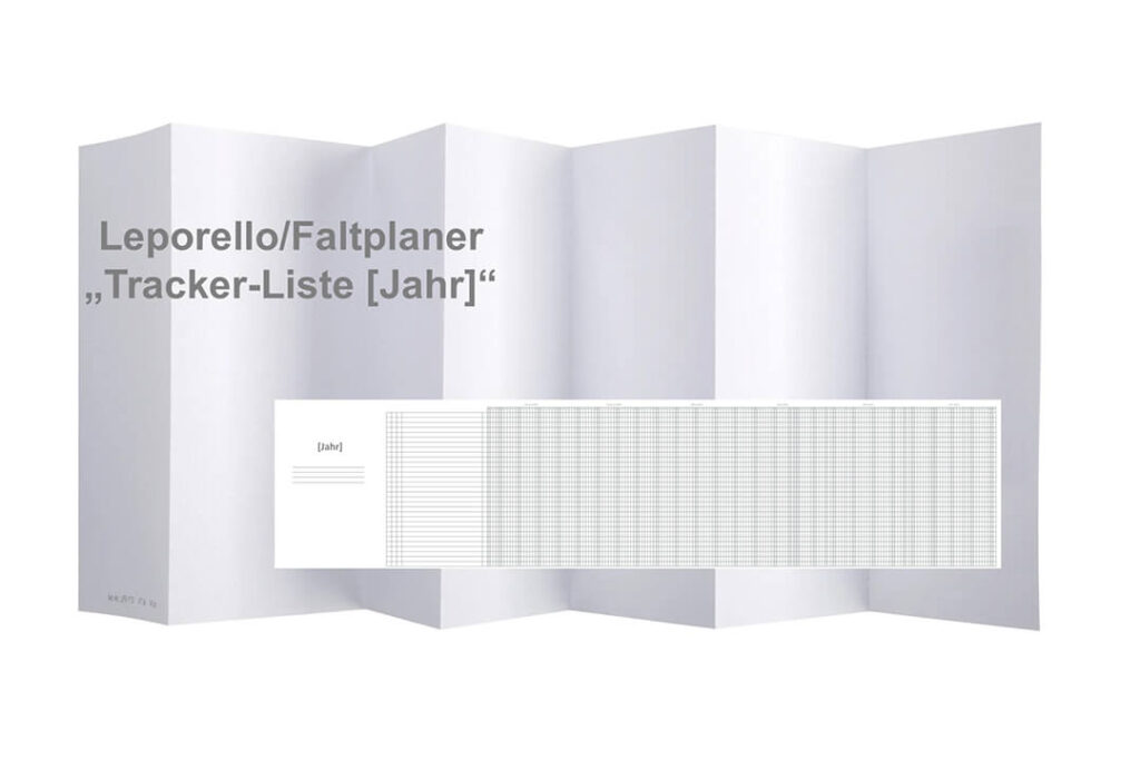 Quartals Tracker Leporello X17