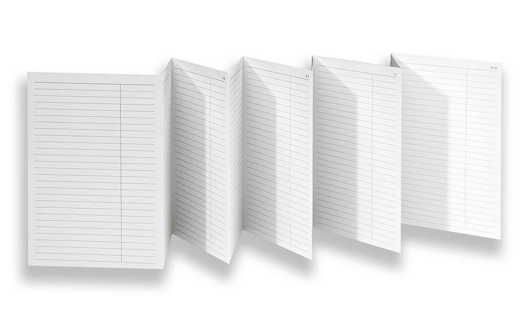 Adressen-Leporello – Faltplaner, eine praktische Ergänzung zu den X17-Heften.