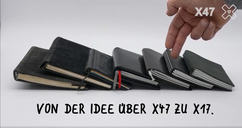 Wie sich der Terminplaner der Firma X47 entwickelt hat. Von der luxuriösen Leder Variante bis zur veganen ElastiX-Variante von X17
